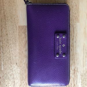 Purple Kate spade wallet